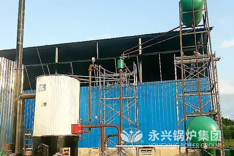 顺通新型耐火材料厂30万大卡导热油锅炉