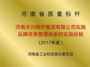 河南省质量标杆