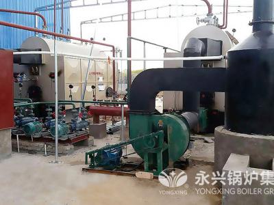 鹤源小区物业2.8MW热水锅炉